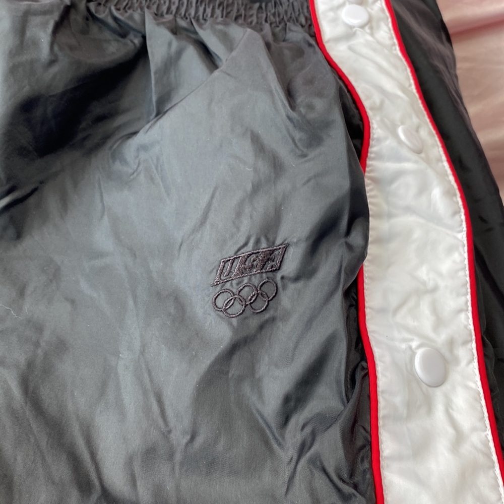 Vintage 90s Olympics Nylon Windbreaker Pants size L - Picture 4 of 8